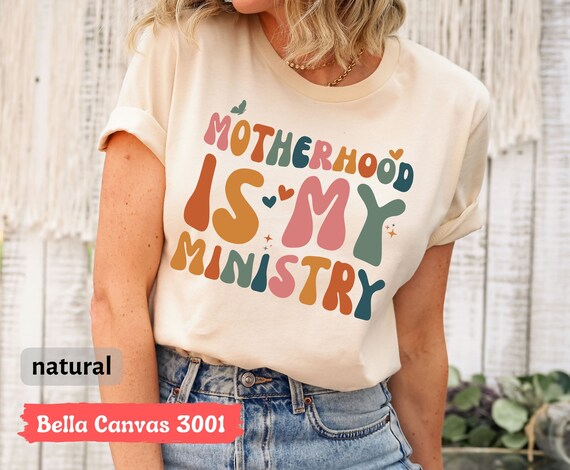 Motherhood T-Shirt, Mothers Day Tee, Retro Christian Mom Shirt, Cute Religious Mom Tee, Cute Mom T-Shirt, Best Mom Shirt, Motherhood Shirt