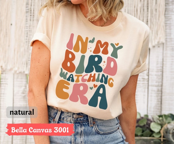 In My Bird Watching Era T-Shirt, Retro Crazy Bird Lady Shirt, Cute Birdwatchers Tee, Bird Lovers Shirt, Bird Shirt, Bird Watching Lover Gift