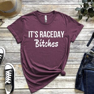 It's Race Day Bitches T-Shirt, Funny Stock Car Tee, Dirt Bike Motocross, Supercross Dirt Track, Sprint Car Drag Race Tee, Fan Racing Shirt image 3
