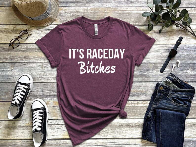 It's Race Day Bitches T-Shirt, Funny Stock Car Tee, Dirt Bike Motocross, Supercross Dirt Track, Sprint Car Drag Race Tee, Fan Racing Shirt image 3