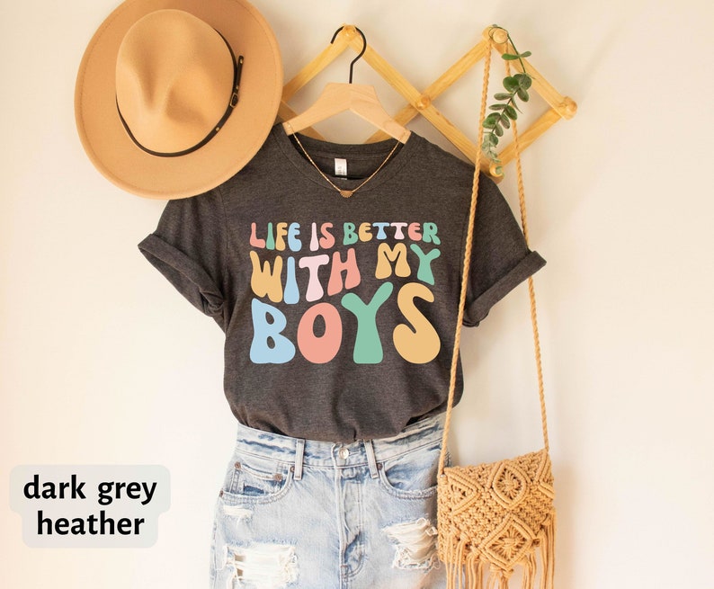 Gifts for Boys,Gifts for Mom,Boy Mom Shirt,Life is Better,With My Boys,Love My Boys Shirt,Motherhood Shirts,Mom Life T-shirt,Funny Mom Shirts,Mom Graphic Tees,Mama T-shirts,Littlemamashirtshop,Boy Mama Shirt,Cheap Mom Shirts