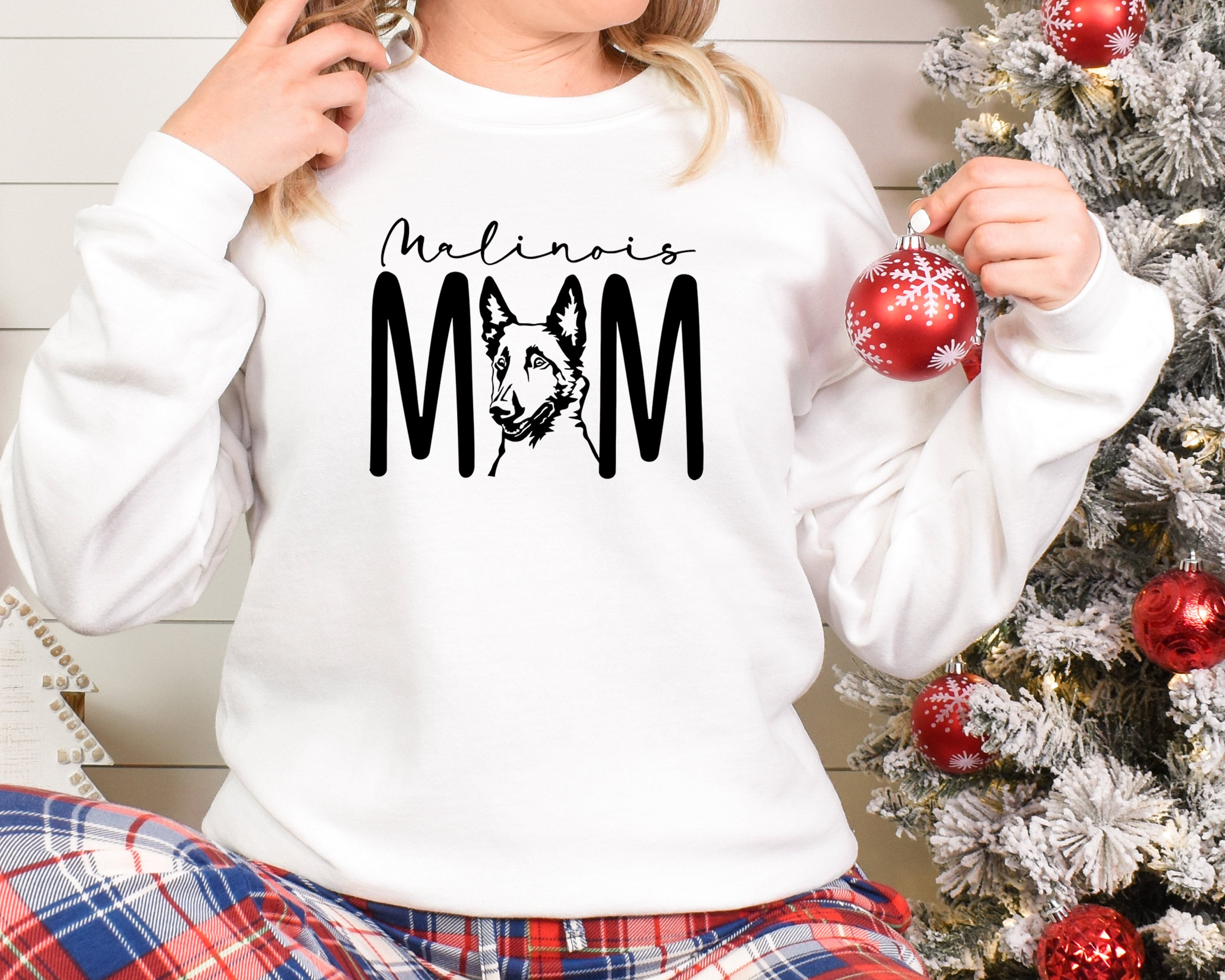 Malinois Mom Sweatshirt Womens Cute Graphic Sweatshirts Dog Lover Gift - Foto 8