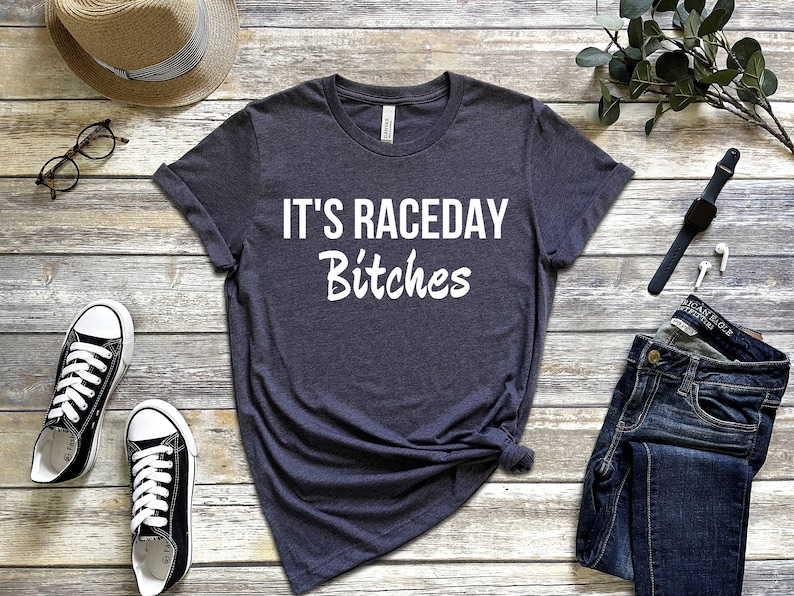 It's Race Day Bitches T-Shirt, Funny Stock Car Tee, Dirt Bike Motocross, Supercross Dirt Track, Sprint Car Drag Race Tee, Fan Racing Shirt image 4