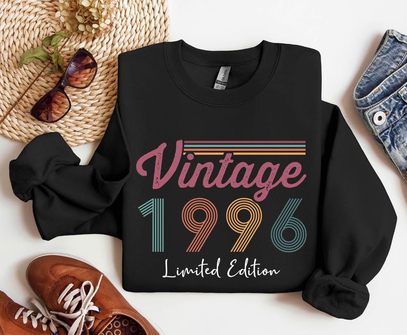1996 Vintage Sweatshirt, 1996 Birthday Sweater, 30th Birthday Gift ...