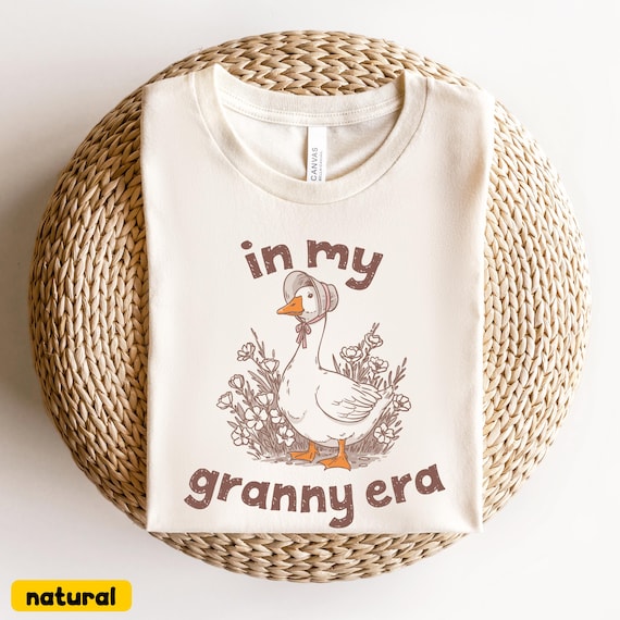 In My Granny Era Tshirt, Retro Grandma Tee, Cute Mothers Day Gift, Best Gammy Shirt from Grandchildren, Gift for Best Nonni, Gifts for Nona