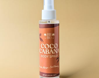 Coco Cabana Body Spray - Coconut Vanilla Sandalwood Fragrance