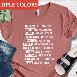 Black History Shirts, Black Pride Shirt, Gift For Activist, Rosa Parks Shirt, Martin Luther King Jr, Inspirational Shirt, Motivational Tee