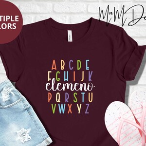 ABC Elemeno Shirt, Kindergarten Teacher Shirt, Teacher Appreciation Gift, Alphabet Tee