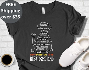 Father's Day Dog Dad Shirt Gift for Men, Dog Dad T-Shirt, Dog Dad Gift for Birthday Gift for Dad, Funny Dog Dad Gift for Dog Lover