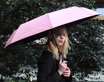 Pink Fully Automatic UV Umbrella, Wind Resistant Umbrella, Quick Dry Umbrella, Windproof Umbrella for Women, Umbrellas for Rain