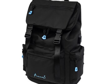 Laptop-Rucksack, schwarzer Rucksack, Reiserucksack, Laptoptasche, lässiger Rucksack, Boho-Rucksack, Schultasche, Geschenk für sie, Geschenk für ihn