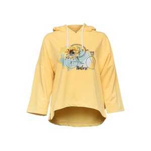 Biggdesign Natur Frauen Hoodie Sweatshirt Gelb Bild 3
