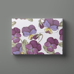 Boho Cute Flowers A6 Envelope Template, Money Savings Challenge, Financial Planner, Budget Tracker Binder, Printable SVG, Digital Download