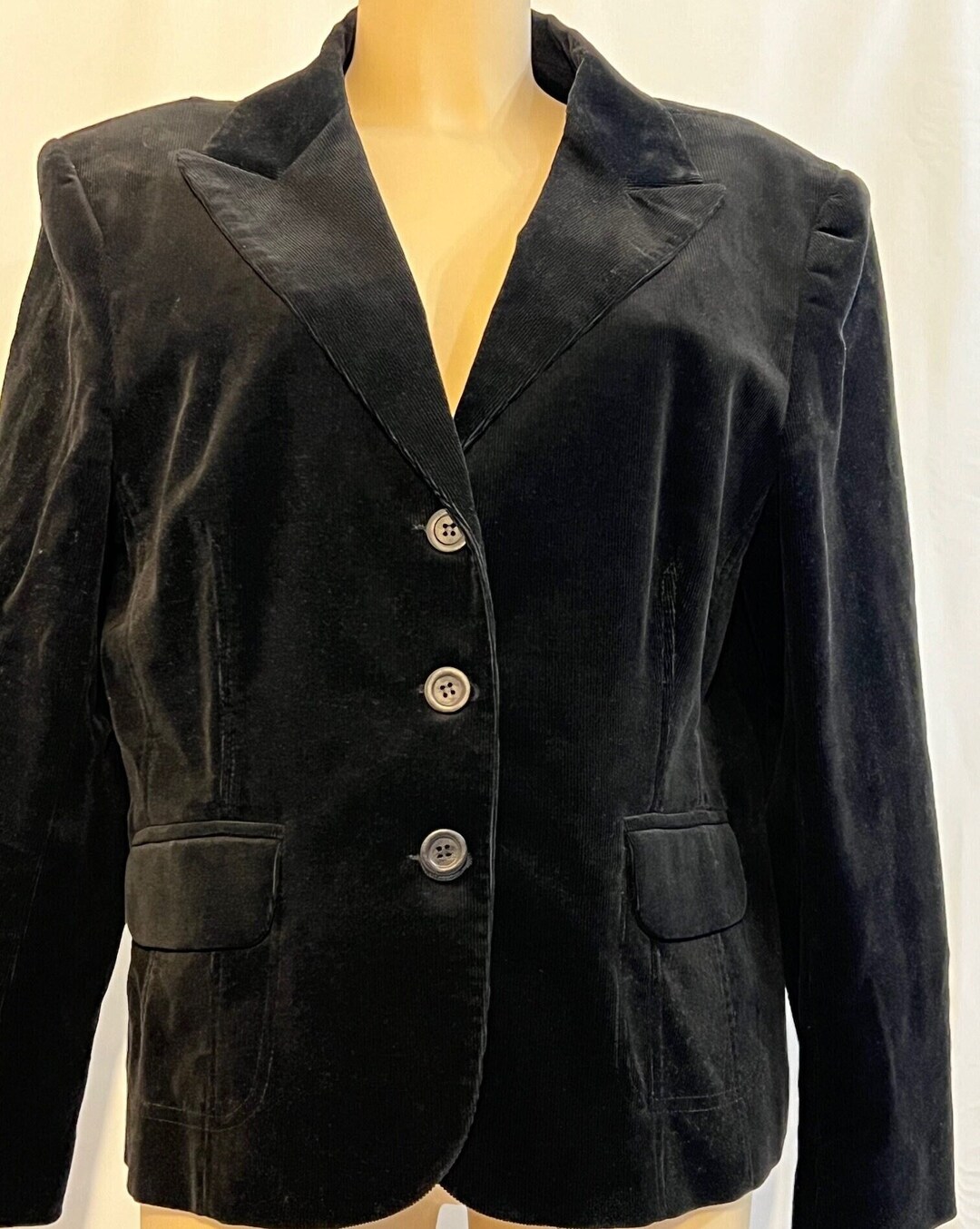 Carter Corduroy Down Jacket - Black