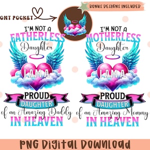 In Erinnerung an Mama und Papa Shirt digitalen Download, Verlust der Mutter Png, Verlust von Papa Png Daddy Gedenkstätte für Papa Png, Mama Gedenkstätte für Mama