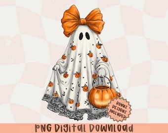 Lace Ghost Coquette PNG, Ghost Halloween Png,Girly Ghost Lacey Ghost Png,Spooky Season Png, Halloween Shirt Png,Spooky Ghost Sublimation