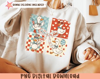 July 4th Png America,4th of July Goose Png,Funny Goose Shirt Design,Patriotic PNG, America Coquette,Memorial Day,Kids July 4th Shirt Png