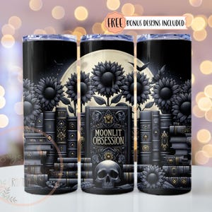 Smutty Bookish Dark Romance Reader Tumbler Wrap PNG, Spicy Book Lover Sublimation Design, 20oz Digital Download, Dark Academia Bookish Gift