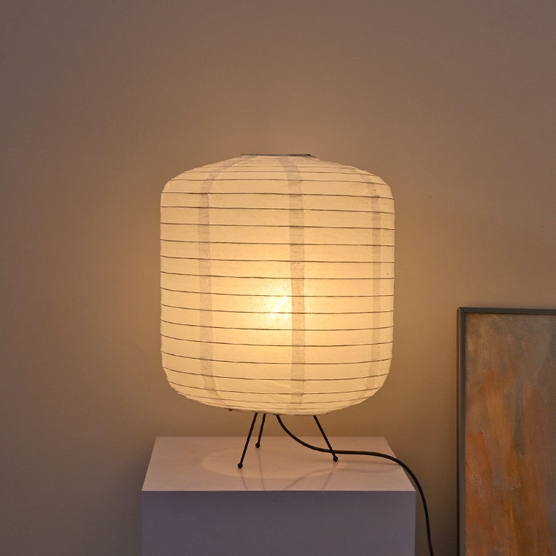 Japanese Desk Lamp Japanese Rice Paper Lamp Paper Lamp Etsy