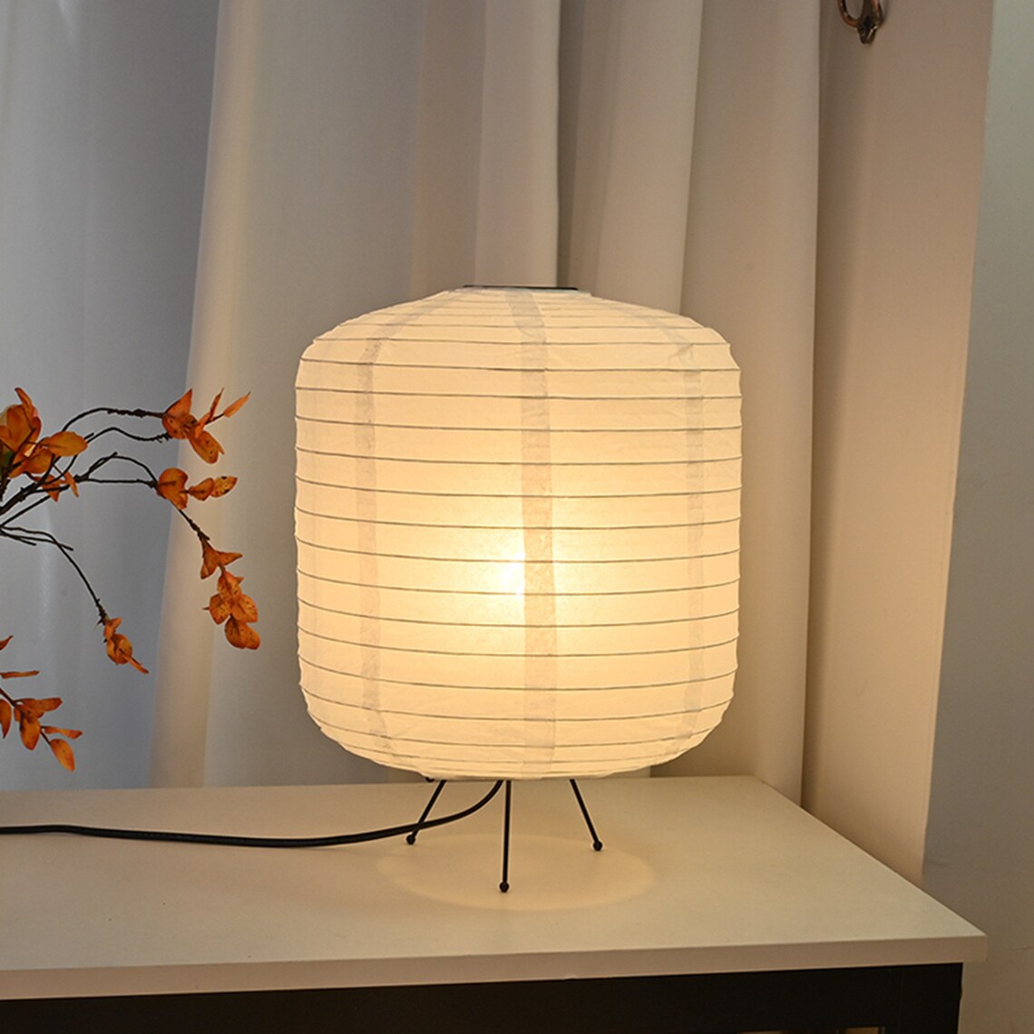 Japanese Desk Lamp Japanese Rice Paper Lamp Paper Lamp Etsy