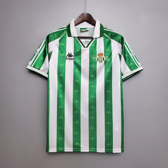 Hacer un muñeco de nieve Problema esperanza Retro Real Betis Football Soccer Jersey 95-97 - Etsy