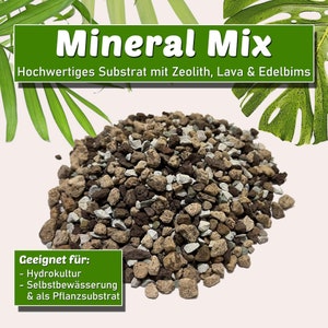 Substrat minéral pour auto-arrosage et culture hydroponique | différentes tailles, grains 2-11 mm et 8-16 mm dans le même rapport
