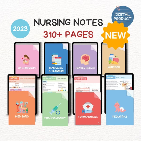 Nursing Student Notes Etsy