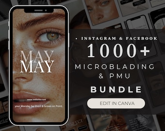 Brow Tech Instagram Templates: Lash & Brow Artist Social Media (Digital Download)