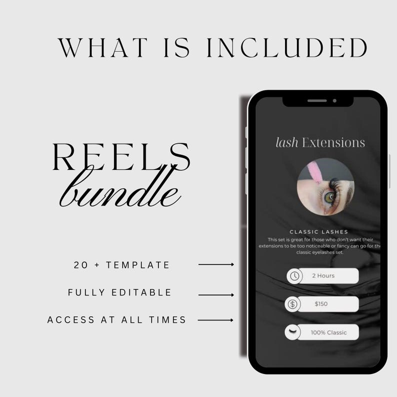 Lash Tech Instagram-mall för inlägg, Facebook-mallar för fransstylist, Lash Tech-varumärkesbyggande kit |, Fransförlängningsinlägg, Lash Tech bild 7