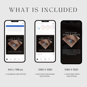 Lash Tech Instagram-mall för inlägg, Facebook-mallar för fransstylist, Lash Tech-varumärkesbyggande kit |, Fransförlängningsinlägg, Lash Tech bild 6