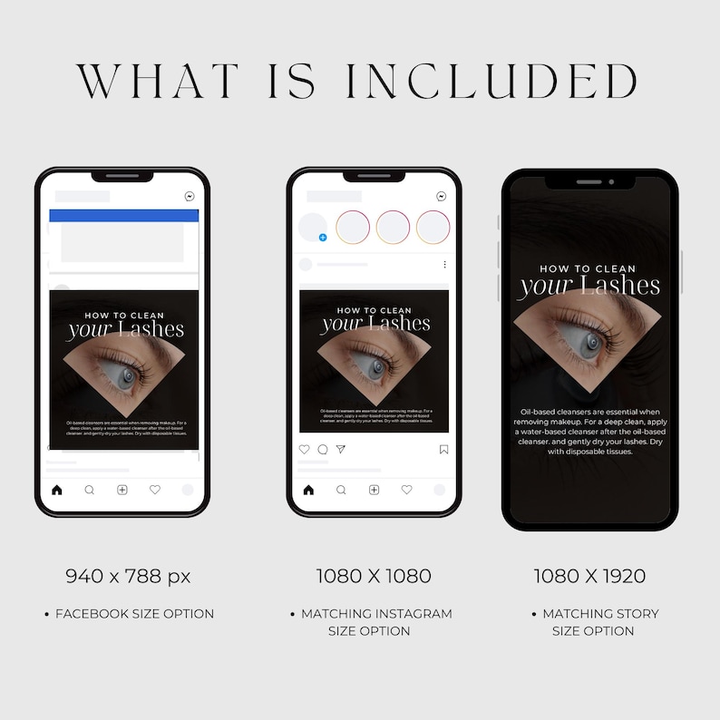 Lash Tech Instagram-mall för inlägg, Facebook-mallar för fransstylist, Lash Tech-varumärkesbyggande kit |, Fransförlängningsinlägg, Lash Tech bild 6