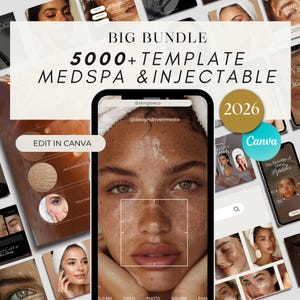 Mallar för sociala medier för Med Spa och Injektorer Botox, Fillers, Estetik Canva-mallar