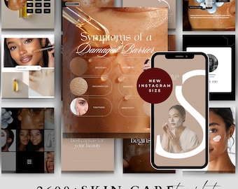 Skincare  Esthetician Bundle Instagram Post Templates, Medspa Templates, Dermatology Templates, Skincare Stories Skincare Instagram
