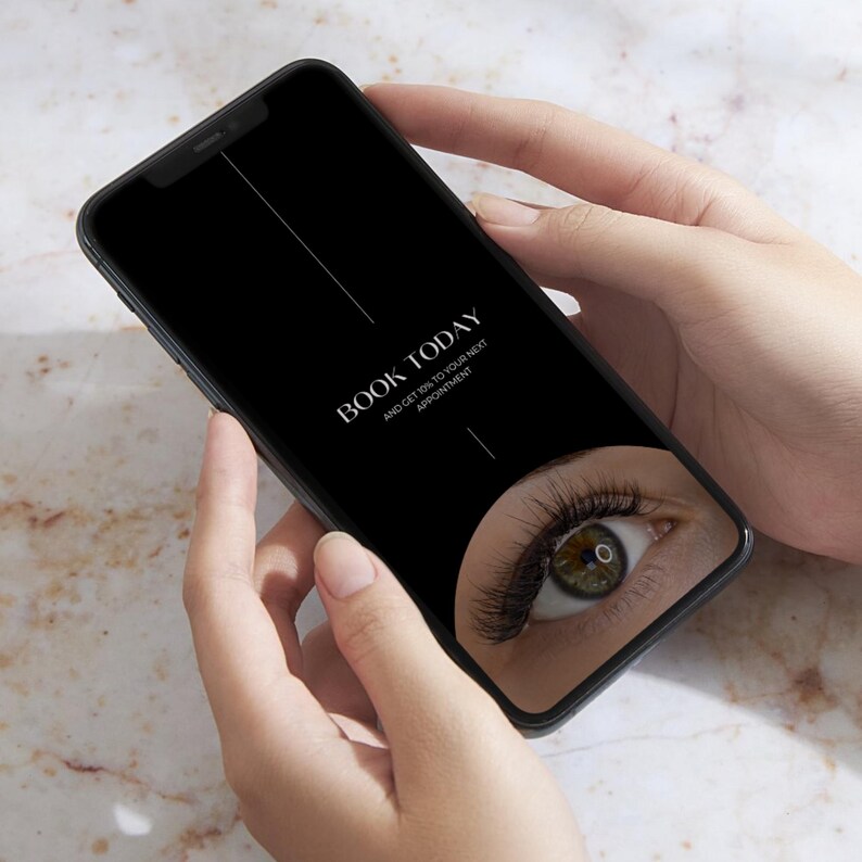 Lash Tech Instagram-mall för inlägg, Facebook-mallar för fransstylist, Lash Tech-varumärkesbyggande kit |, Fransförlängningsinlägg, Lash Tech bild 3