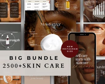 Skincare Instagram Esthetician Bundle Post Templates, Medspa Templates, Dermatology Templates, Skincare Stories Skincare Instagram
