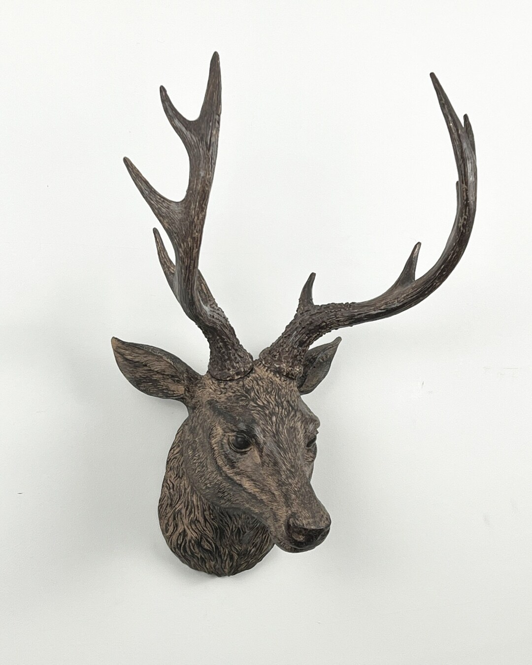 Stag Head Wall Decoration Deer With Antlers Bust Ornament Art