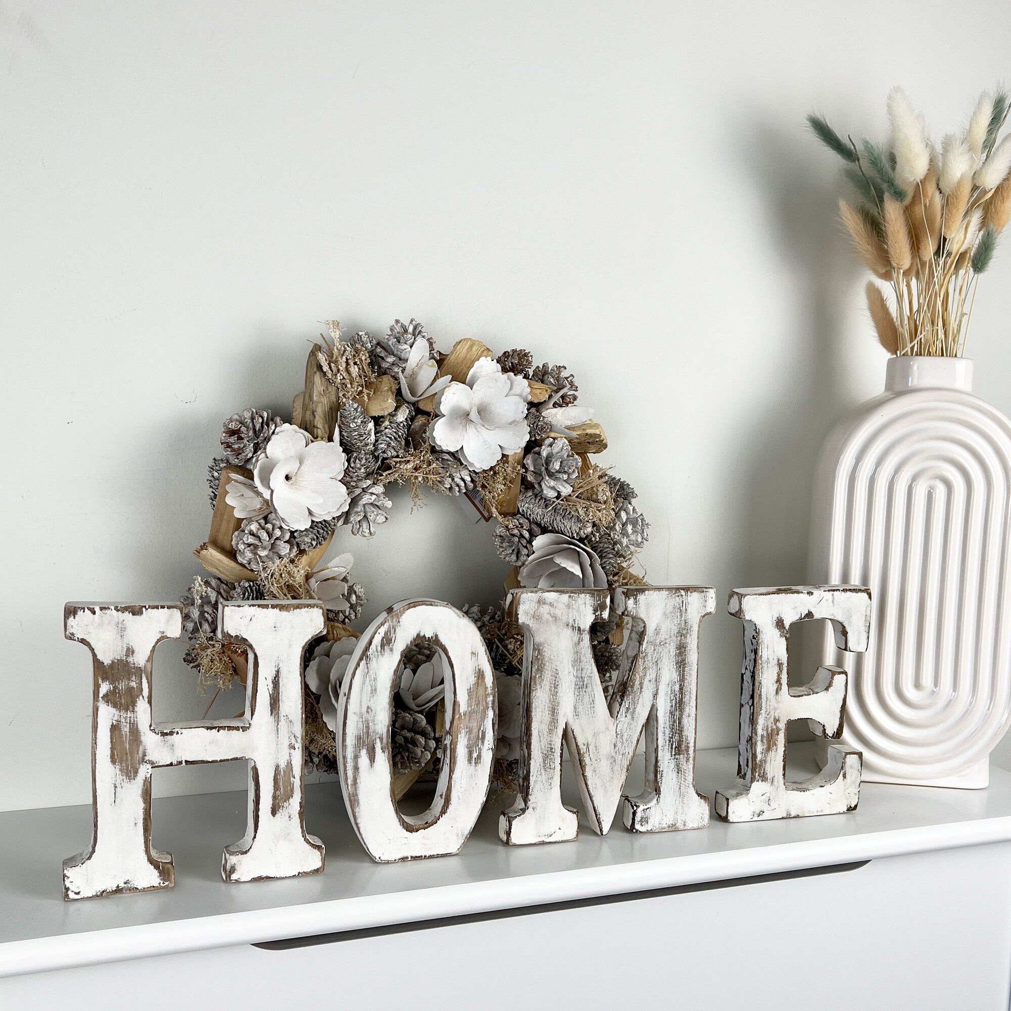 HOME Word Ornament Letters Sign Art Large Free Standing Etsy UK