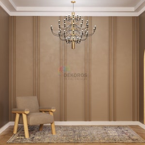 Molduras precortadas de 3 cm, molduras autoadhesivas, listas para ensamblar, kit de molduras de pared, tablero, moldura de pared de 3 cm/1,2&#39;&#39;, personalizables y que se pueden pintar
