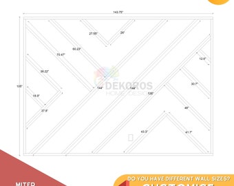 Custom Order, 4 cm Frame Set, Wall Mouldings, Ready Assemble Molding Kit, Board, 4cm