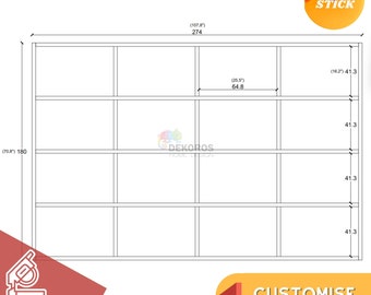 Kundenbestellung - Wandleistenset, Brett und Leiste, Rahmenset, Wandleiste zum Schälen und Aufkleben, vorgeschnittene 3-cm-Rahmenleisten, übermalbar, anpassbar