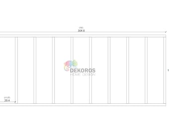 Custom Order - Half Wall Molding Kit, Pre-Cut 4 cm/ 1.5'', Mouldings Wall Trim Wainscoting, Peel and Stick, Half Wall Panel, Customisable