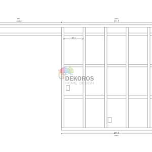 Commande personnalisée - Kit de moulures murales prêt à assembler, prédécoupé, 6 cm Modern Mouldings lambris - Panneau mural résistant - Pellicule adhésive, personnalisable