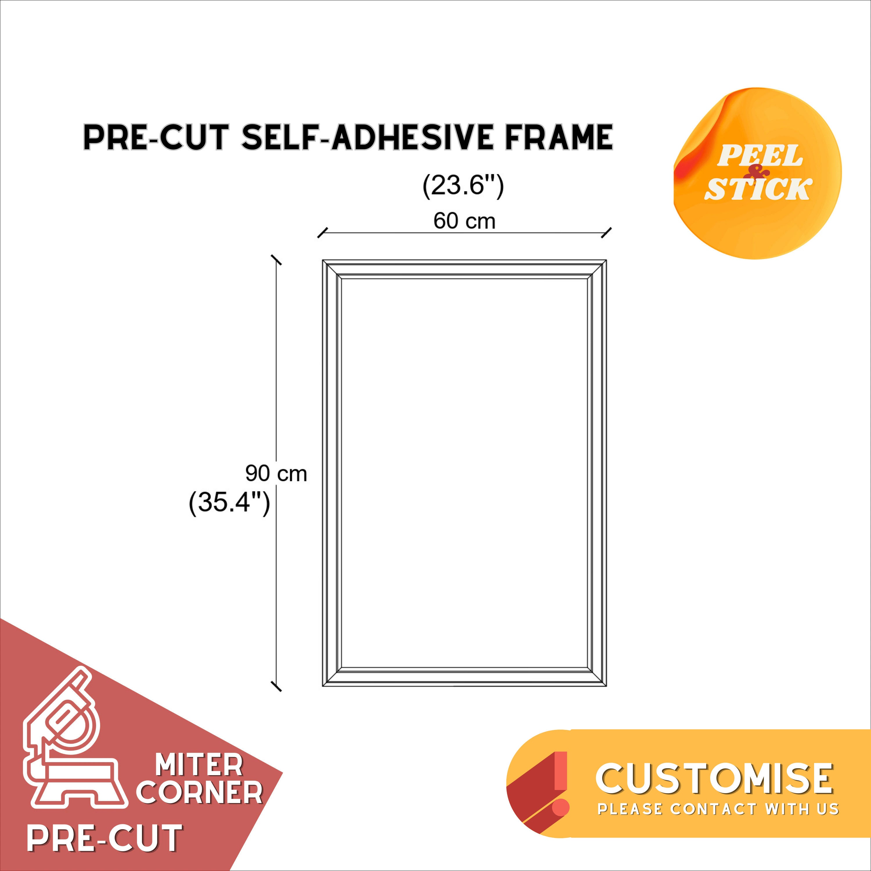 Half Wall Moulding Frames Paintable White Moldings, Water Resistant