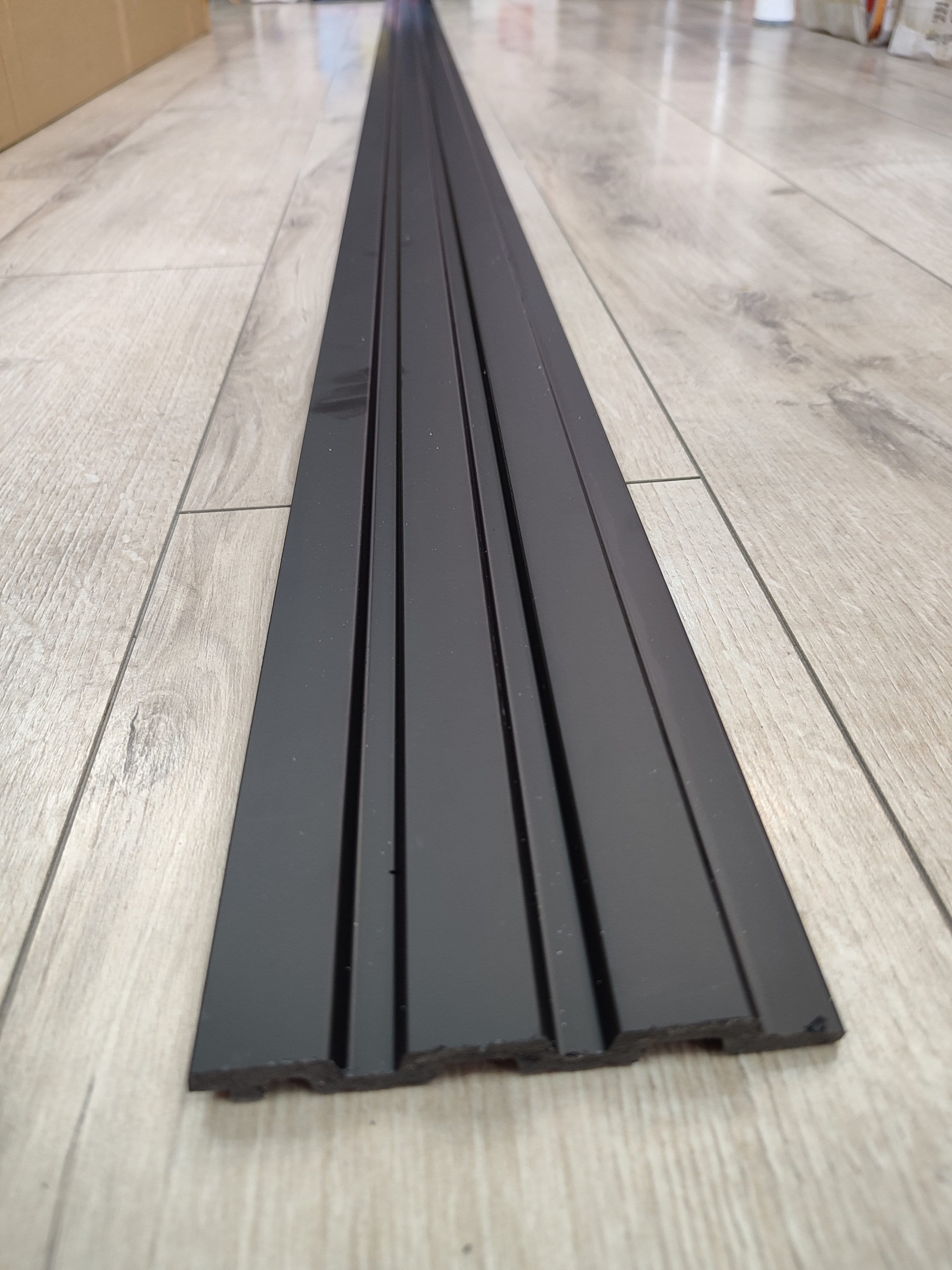 Black Wall Cladding, Decorative Modern Wall Wainscoting, Slat Wall ...