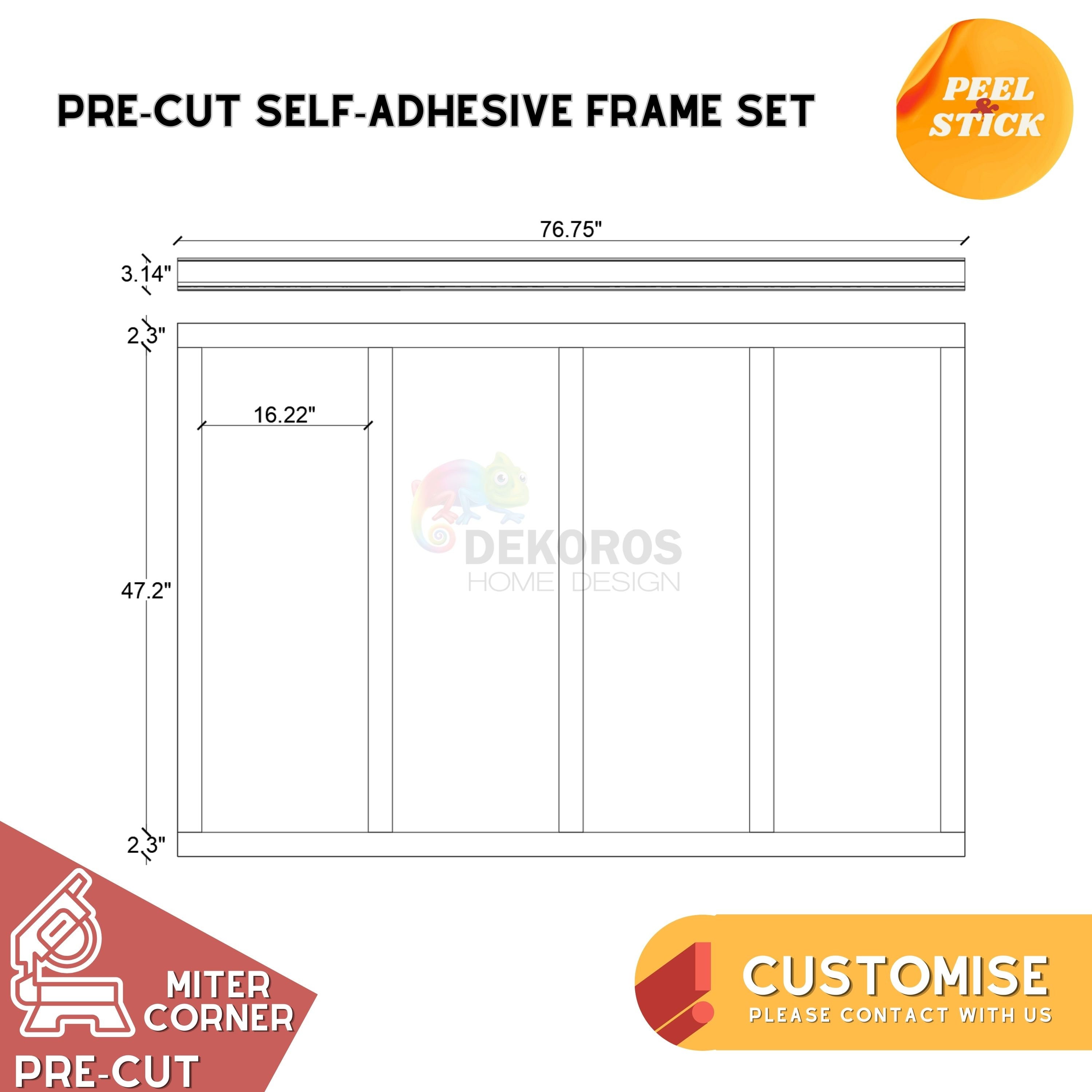 Custom Order, Wall Molding Kit, Pre-cut Wainscoting Kit - Ready ...