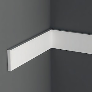 6cm (2,3&#39;&#39;) Wall Molding, Each Moulding is 240x6x2,3 cm (94,4x2,3x0,9 inches), Paintable Durable White Wall Panels for Modern Home Decor