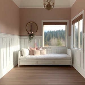 3 cm/ 1.1&#39;&#39; Wall Molding Kit, Pre-Cut Accent Wall Mouldings and Wainscoting - Resistant Half Wall Panel - Customisable Peel and Stick Trim