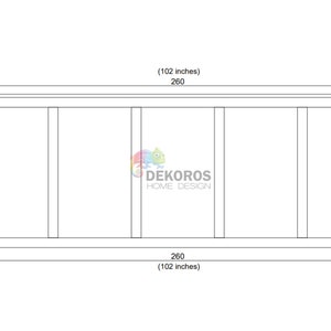 Custom Order - Wall Molding Kit, Pre-Cut Wainscoting Kit - Peel and Stick Moulding, Resistant Half Wall Panel - Paintable Hallway Wall Trim