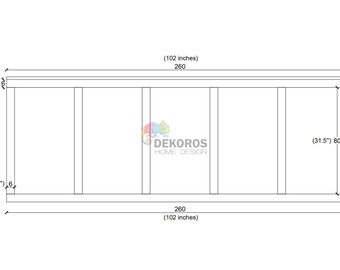 Pedido personalizado - Kit de molduras de pared, kit de revestimiento de madera precortado, moldura autoadhesiva, panel de media pared resistente, moldura de pared para pasillo pintable