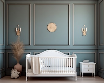 Wall Molding Kit, 3 cm/1.1'' Board and Batten Wall Kit Pre-Cut 3 cm Modern Mouldings Wainscoting - Resistant Half Wall Panel Customisable